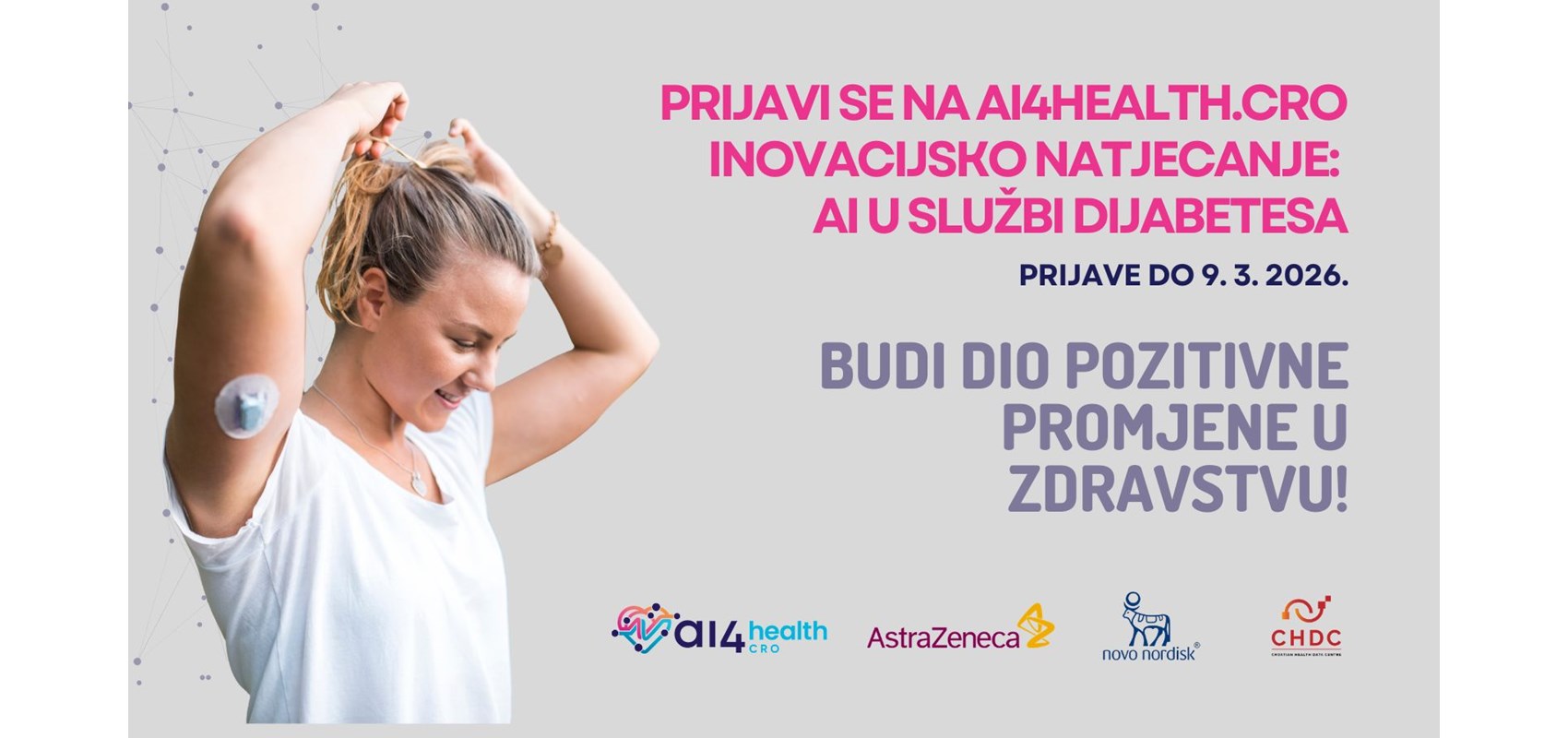 Prijavi se na AI4Health.Cro inovacijsko natjecanje 2026: AI u službi dijabetesa!